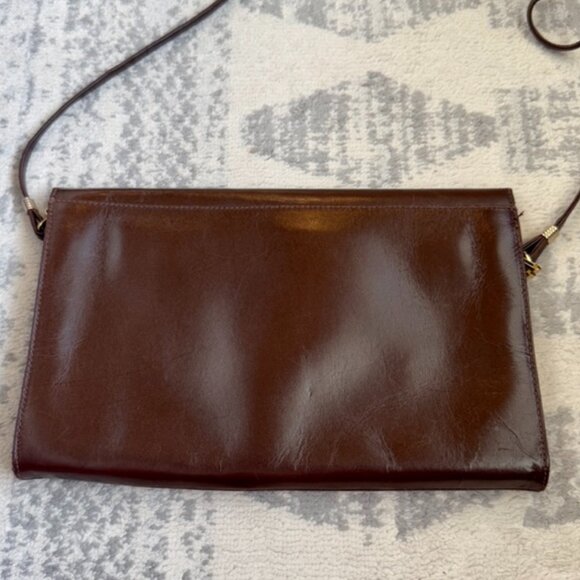 1970s Vintage Mimo Sacs Chocolate Brown Leather Bag - Picture 4 of 12